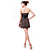 ZHI YUAN Strapless Gather Floral Print Swing Dress(Excl.Belt)(More Colors)