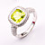  Gorgeous 925 Sterling Silver Platinum Plated Birthstone Ring(More Colors)