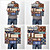  gedrukte kunst abstracte patriottische patchwork i door NBL studio