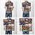  gedrukte kunst abstracte patriottische patchwork ii door NBL studio
