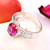  Charming 925 Sterling Silver Platinum Plated Birthstone Ring(More Colors)