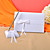  Wedding Collection Set in White Satin With Ribbons (5 Pieces)