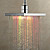  7 Colors Changing LED Contemporary Shower Faucet Head of 8 inch