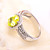  Charming 925 Sterling Silver Platinum Plated Birthstone Ring(More Colors)