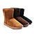  Men's Wool Flat Mid-calf Winter Boots