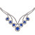  schitterende strass huwelijk bruids sieraden set, inclusief ketting, oorbellen