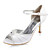  satinado de alta calidad superior talón de aguja con zapatos peep toe de moda Lover