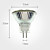  MR11 1.5W 12x5050SMD 140-160LM 2700-3000K Warm White Light LED Spot Bulb (12V)