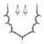  Shining Czech Rhinestones With Alloy Plated Wedding Jewelry Set,Including Necklace And Earrings