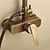  Antique Brass Tub Shower Faucet with 8 inch Shower Head + Hand Shower