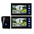  7 inch TFT LCD video deur met touch-toets (1 camera met 2 monitoren)
