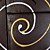  pintados à mão pintura a óleo com moldura abstracta esticado - conjunto de 5
