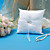  Wedding Collection Set In White Satin With Wedding Ring Accent (5 Pieces)