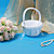  Wedding Collection Set In White Satin With Wedding Ring Accent (5 Pieces)