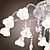  K9 Crystal ball Lampshade 16-Light Chandelier Floral Shaped