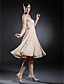  Chiffon A-line Sweetheart Knee-length Cocktail Dress inspired by Taylor Swift