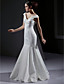  Trumpet/ Mermaid Off-the-shoulder Floor-length Satin Wedding Dress