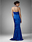  Trumpet/ Mermaid Halter Asymmetrical Taffeta Evening/ Prom Dress (HSX308)