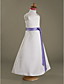  A-line Floor-length Satin Flower Girl Dress