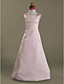  A-line Square  Floor-length Satin Flower Girl Dress