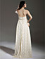  Sheath/ Column Empire Strapless Floor-length Lace Maternity Wedding Dress