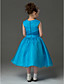  AYANNA - Vestido de Florista de Organza y Tafetán