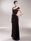  Sheath/Column Square Floor-length Satin And Chiffon Mother of the Bride Dress