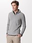  finto pulsante anteriore pullover dolcevita in cashmere / uomo maglioni di cashmere