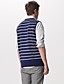  Men's Striped Cashmere V-Neck Sweater Vest