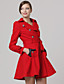 TS Double-breasted Lapel Long Sleeves With Belt Coat