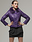  Rabbit Hair Collar Long Sleeves Coat / Women's Outerwears (Purple) (FF-A-BK0997016)