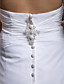  Chiffon Sheath/Column Wedding Dress with Beaded Embroidered and Button Back