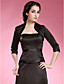  3/4-length Sleeves Satin Special Occasion Jacket/ Wedding Wrap