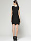  geschichteten Quasten Design ärmellos runder Ausschnitt Kleid / Damenkleider (ff-c-ca1288007)
