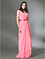  Chiffon Sheath/Column V-neck Floor-length Evening Dress inspired by Rebecca Hall Violante Placido