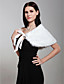  mouwloze faux fur met sjerp / linten bruids bruiloft jas / wrap