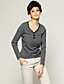  Beaded Neckline Long Sleeves Pullover / Women‘s Pullovers (FF-C-Bl0736610)