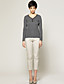  Beaded Neckline Long Sleeves Pullover / Women‘s Pullovers (FF-C-Bl0736610)