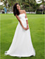  A-line Satin Tulle Wedding Dress with Draped and Bow