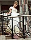  Sheath/ Column V-neck Floor-length Chiffon Satin Elastic Silk-like Satin Ready-to-Wear Evening Dress