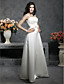  Princess A-line Floor-length Satin with Bow Wedding Dress