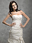  Trumpet/Mermaid Sweetheart Court Train Satin Wedding Dress