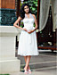  Empire Halter Knee-length Tulle Wedding Dress