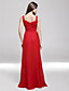  Sheath/Column Straps Sleeveless Floor-length Chiffon Evening Dress