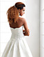  A-line/ Princess Sweetheart Court Train Organza Wedding Dress