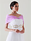  Tulle With Rhinestone Clasp Bridal Wedding Shawl