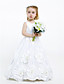  A-line Jewel Floor-length Taffeta Flower Girl Dress