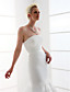  Trumpet/Mermaid Strapless Court Train Satin Wedding Dress