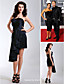  Satin Sheath/Column Strapless Short/Mini Cocktail Dress inspired by Grammy