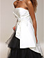 Satin Tulle A-line Strapless Floor-length Evening/ Prom Dress inspired by Isabella Ragonese